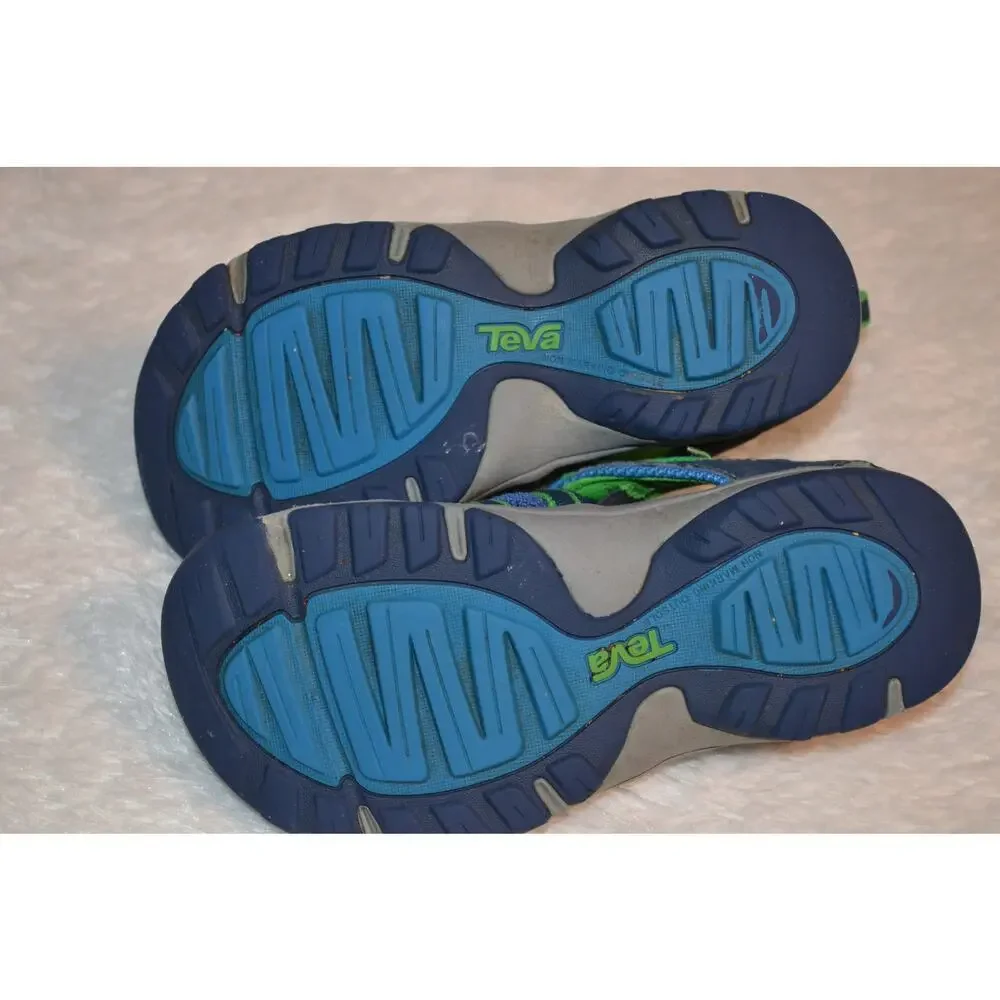 Treva Kids Manatee Sports Sandals Blue and Green Size 13 - Picture 4 of 6